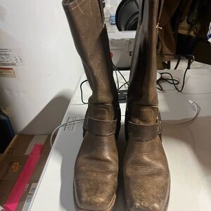 Vintage Brown Leather Boots